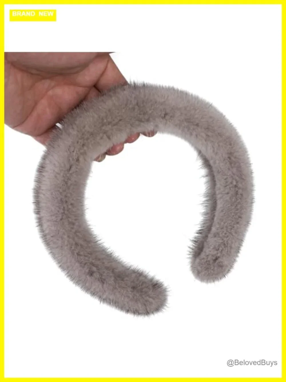 Genuine Mink Fur Headband, Real Fur Makeup Headband, Luxury Hair Accessory